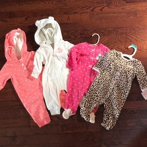 NWT! Carter’s 3 month baby girl fleece bundle!